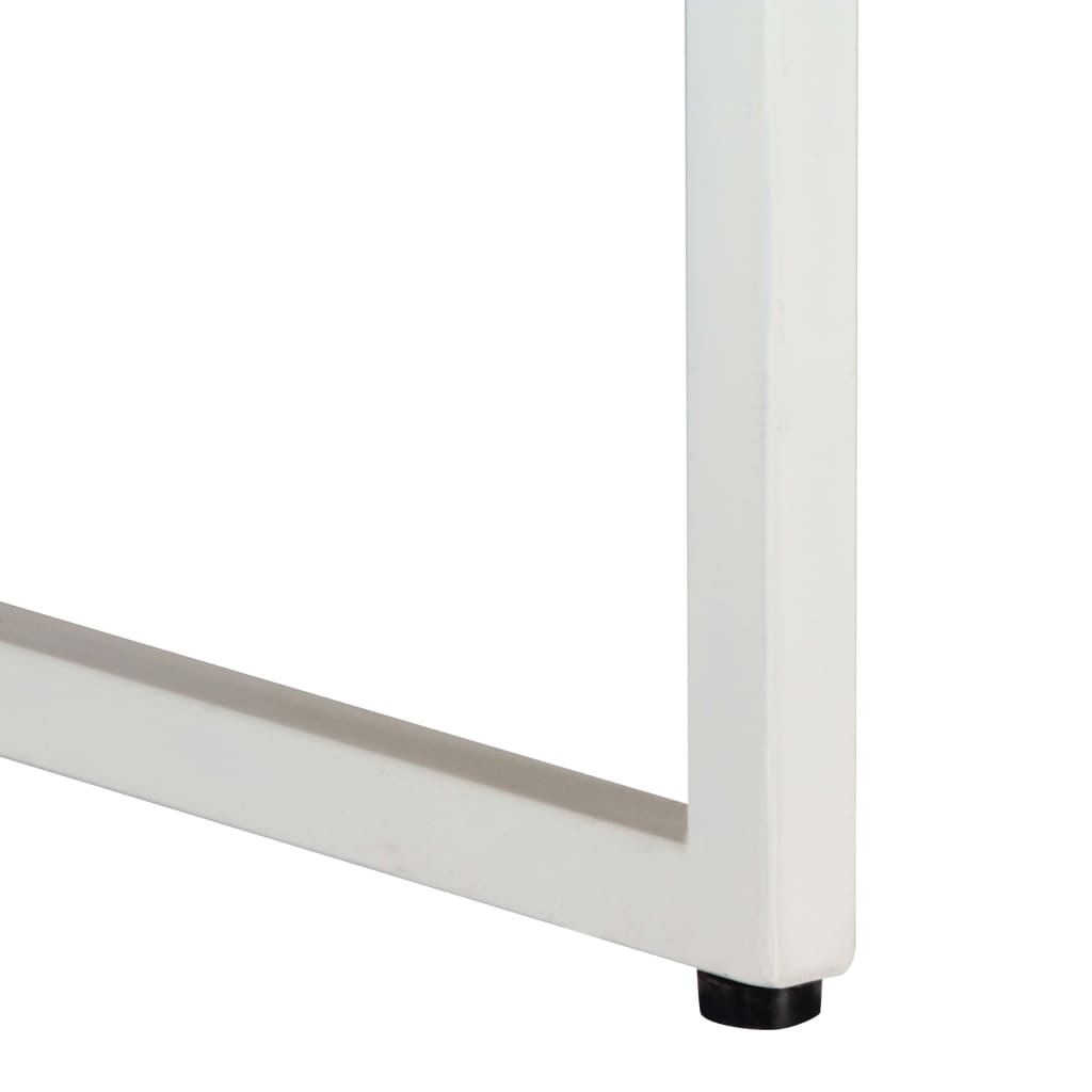Salongbord Sofabord Hvit Tre Heltre Mango 110x110x36 cm
