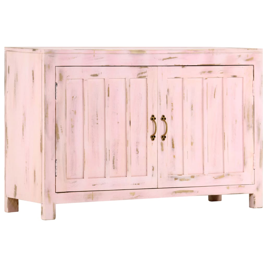 Skjenk Tre lyserosa 110x35x70 cm heltre mango