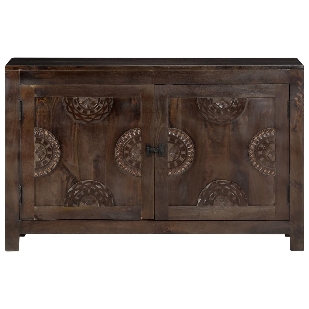 Skjenk Tre med utskåret design 110x35x70 cm heltre mango