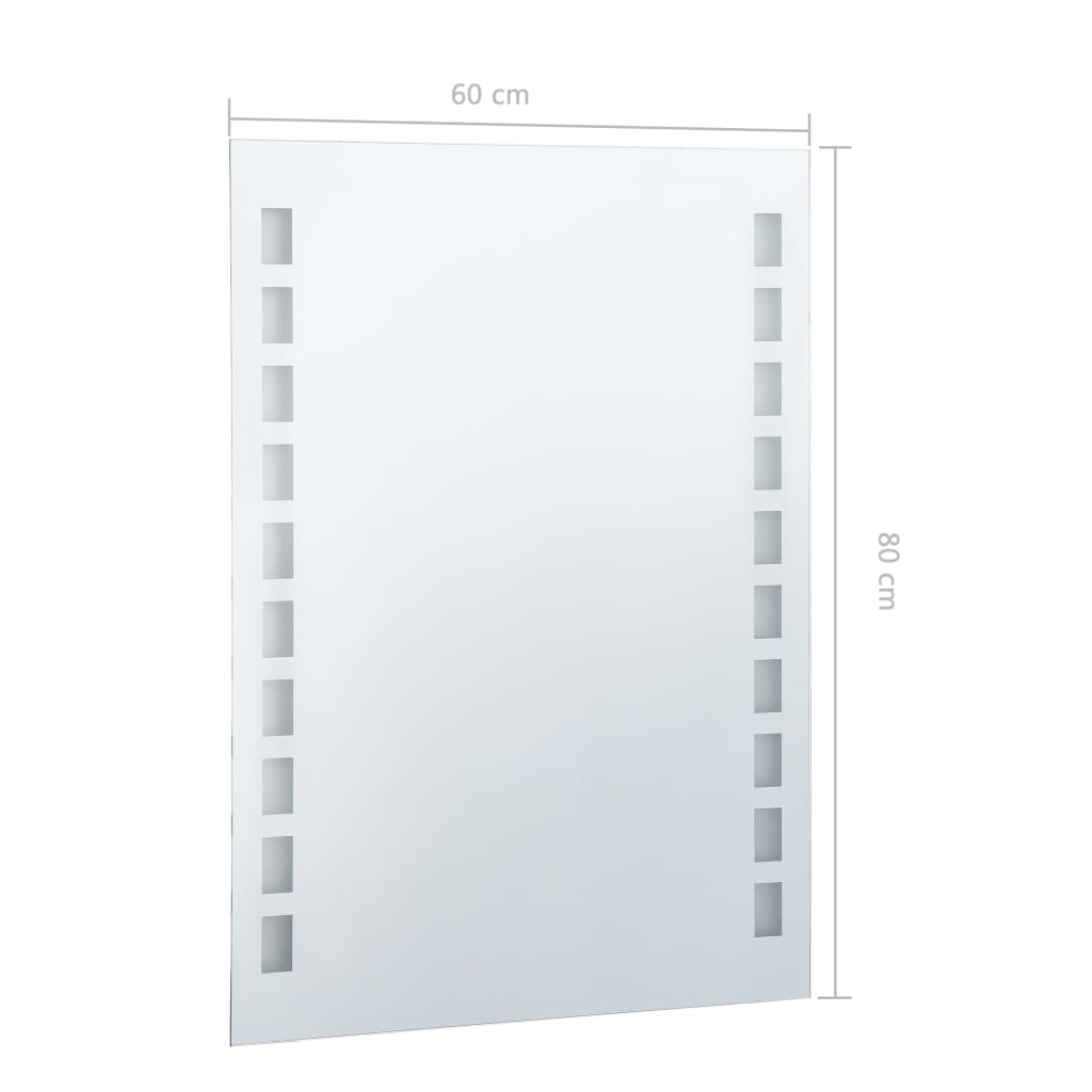 Baderomsspeil LED 60x80 cm