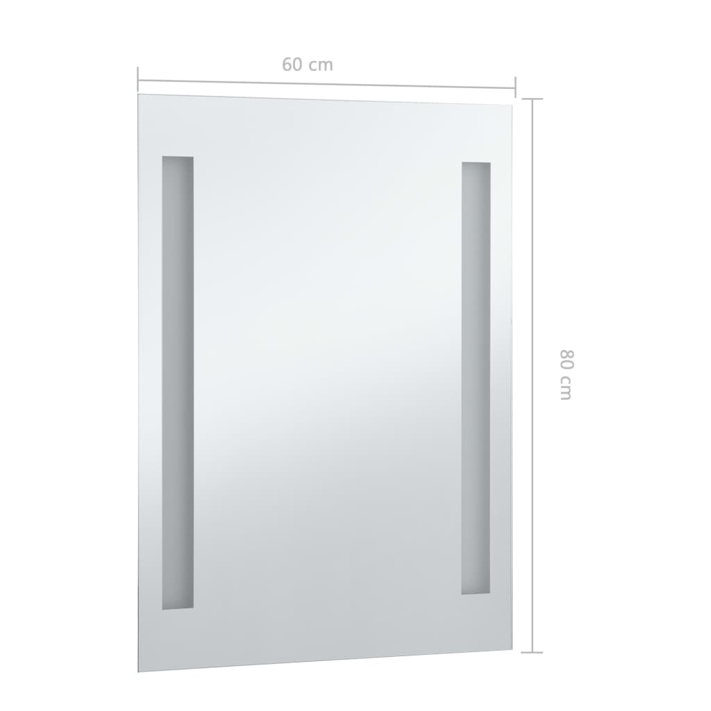 Baderomsspeil LED 60x80 cm