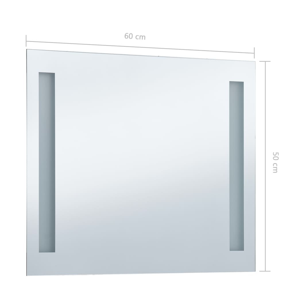Baderomsspeil LED 60x50 cm