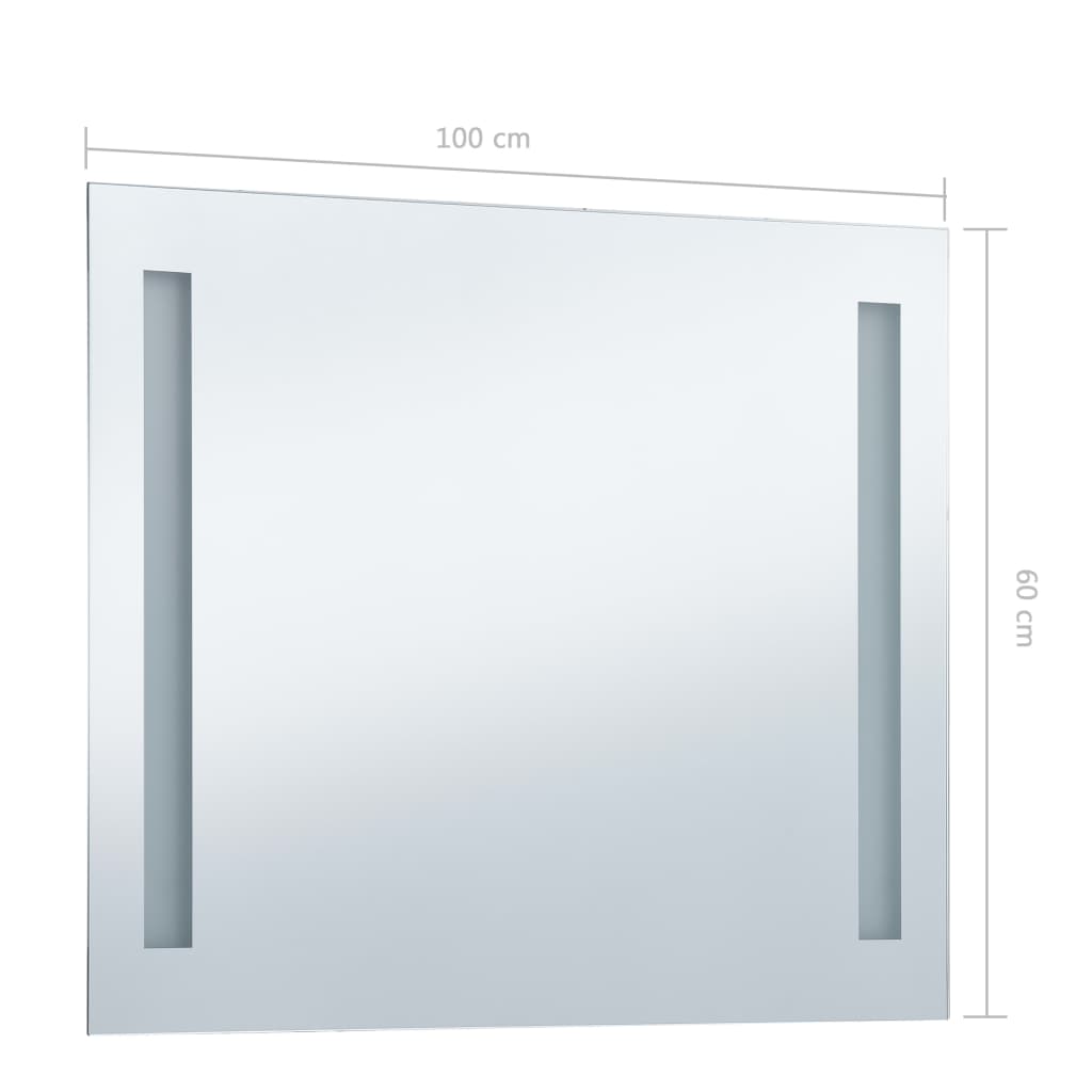 Baderomsspeil LED 100x60 cm
