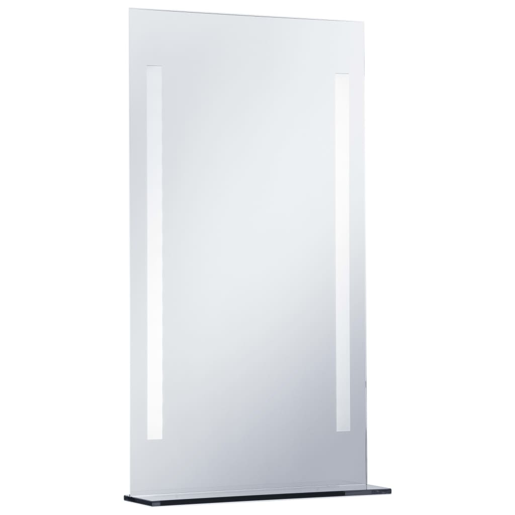 Baderomsspeil LED med hylle 60x100 cm