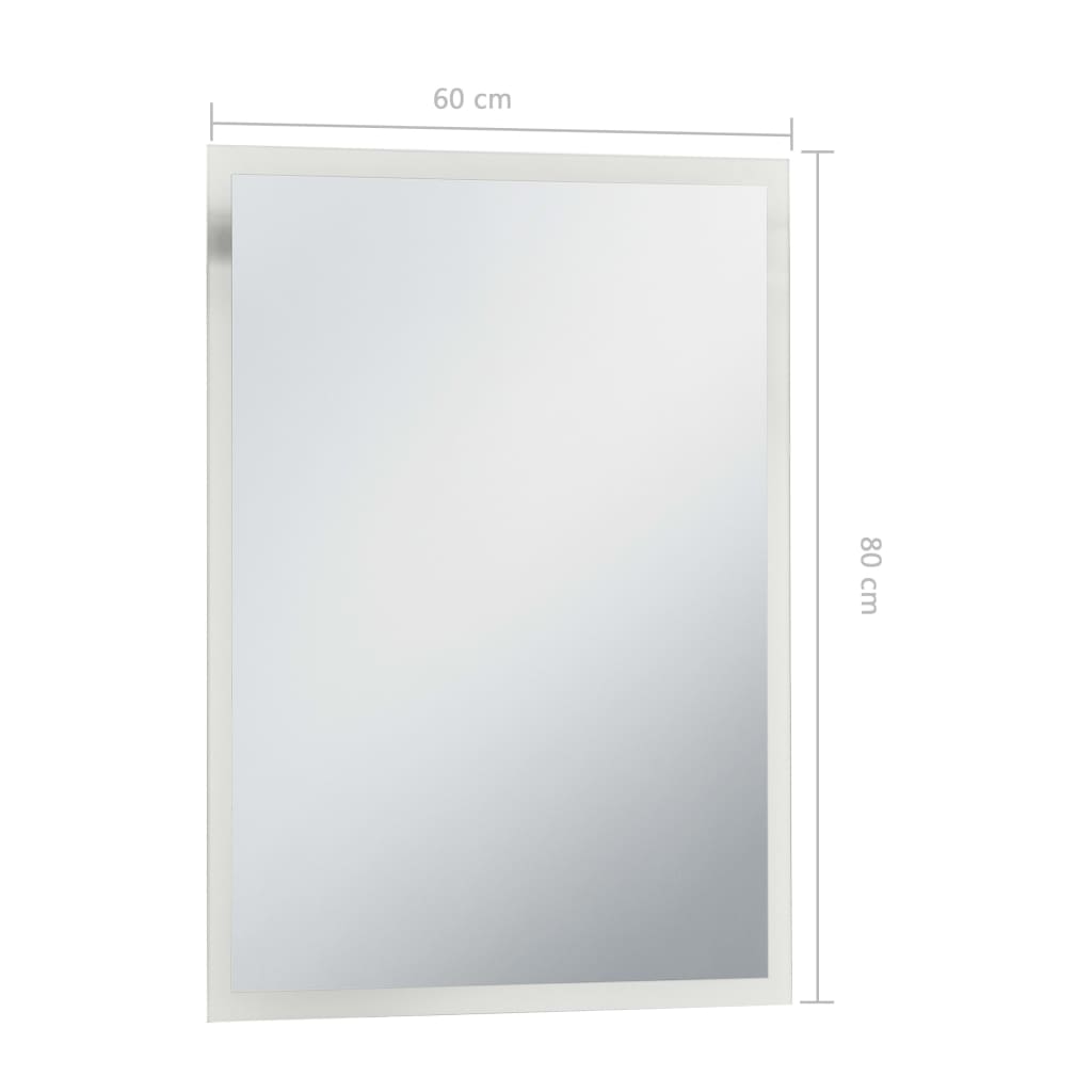 Baderomsspeil LED 60x80 cm