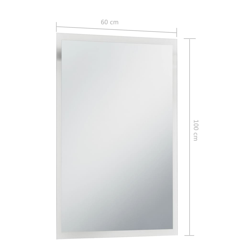Baderomsspeil LED 60x100 cm