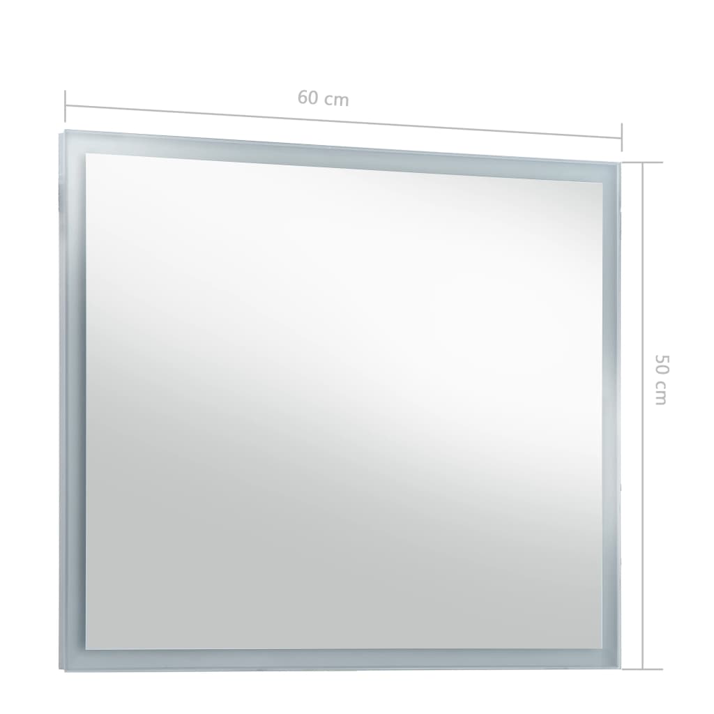 Baderomsspeil LED 60x50 cm