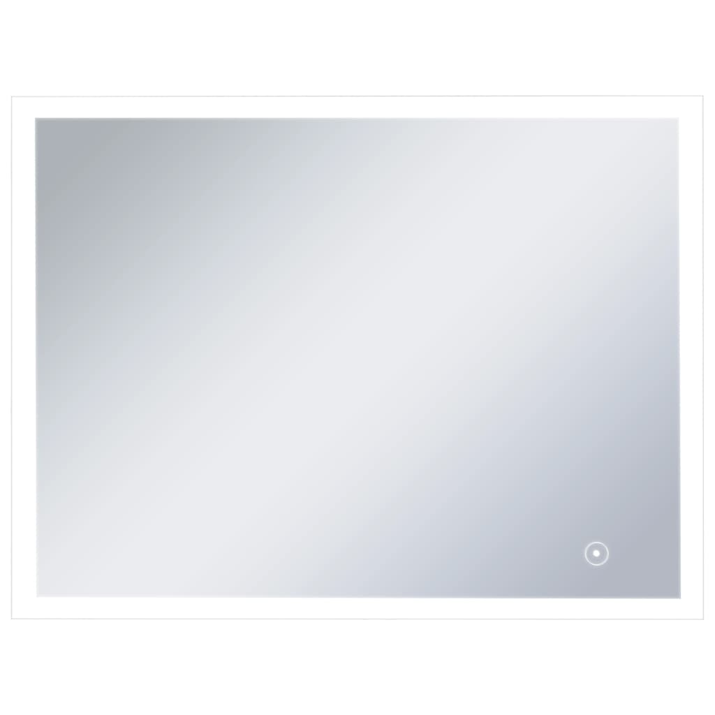 Baderomsspeil LED med berøringssensor 80x60 cm