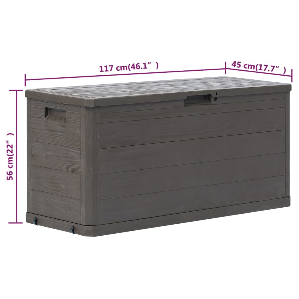 Putekasse 280 L brun