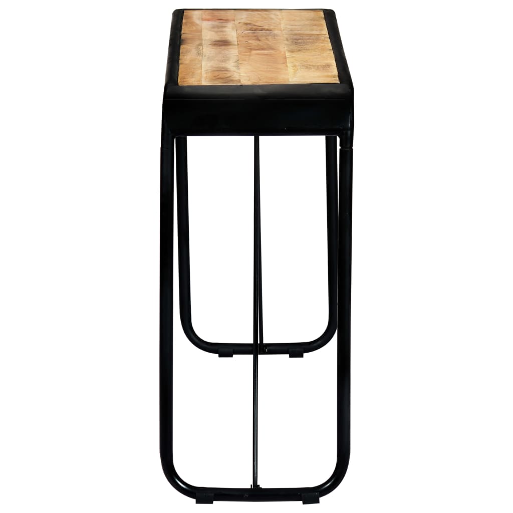 Avlastningsbord Konsollbord Tre 140x35x76 cm grov heltre mango