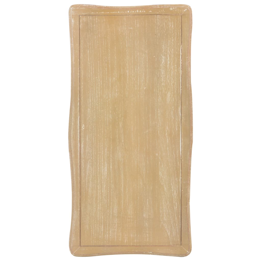 Salongbord Sofabord Hvit og Brun 87,5x42x44 cm heltre furu