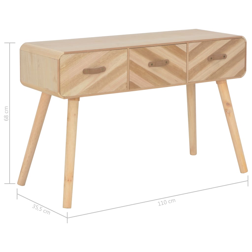 Avlastningsbord Konsollbord Tre 100x35x68 cm heltre