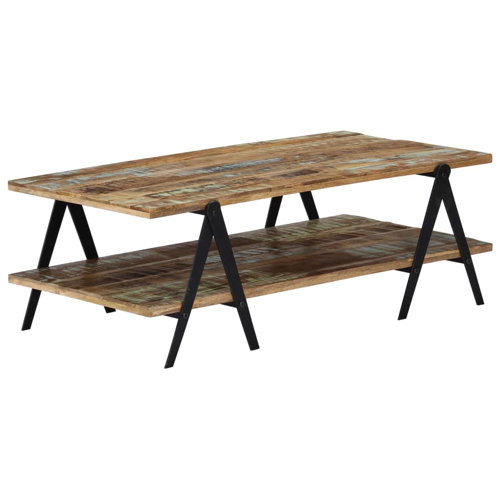 Salongbord Sofabord Tre Gjenvunnet Heltre 115x60x40 cm