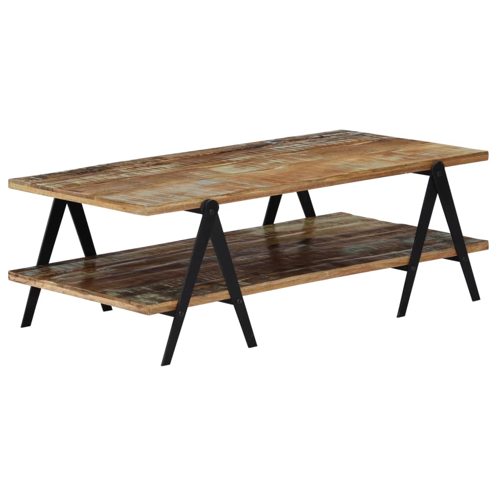 Salongbord Sofabord Tre Gjenvunnet Heltre 115x60x40 cm