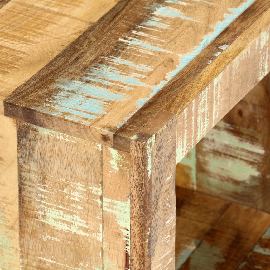 TV-Møbel Tre TV-benk gjenvunnet heltre 120x30x40 cm