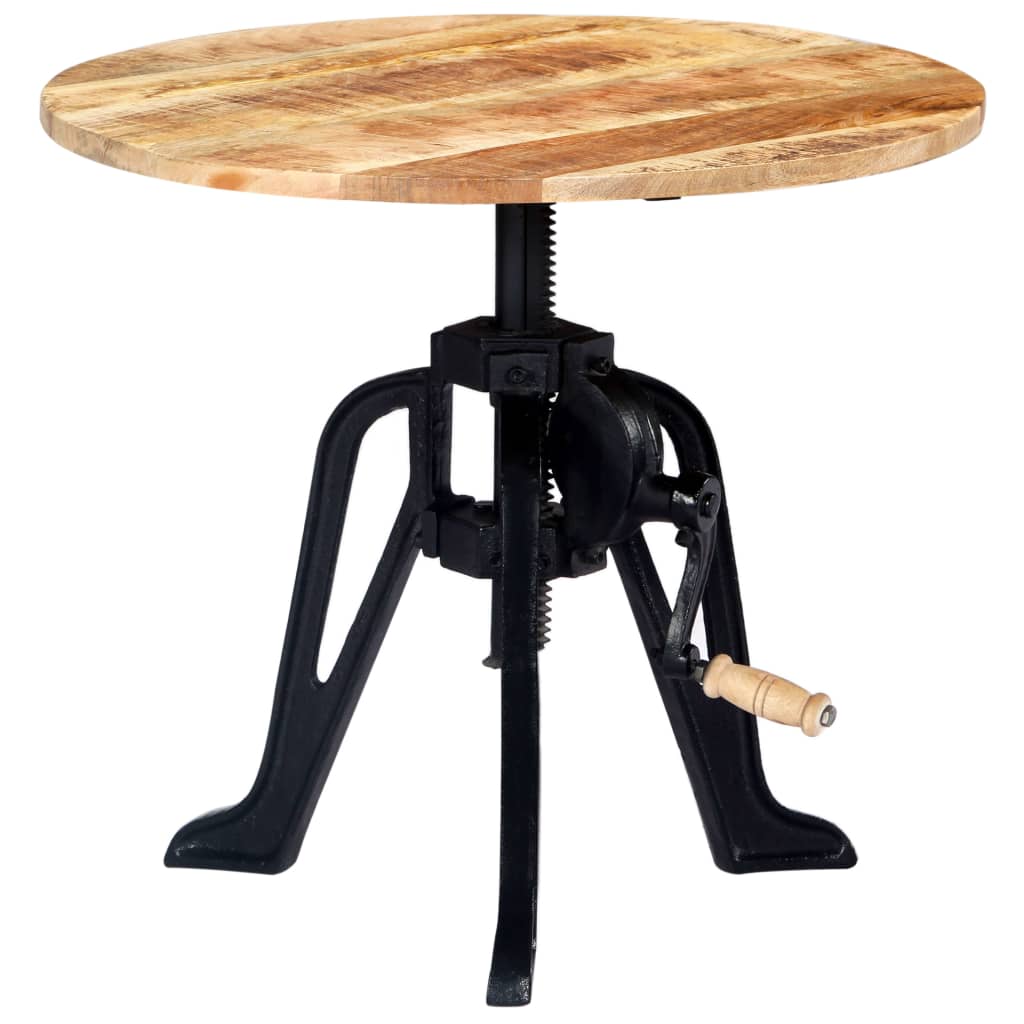 Sidebord Tre 60x(46-63) cm heltre mango og støpejern