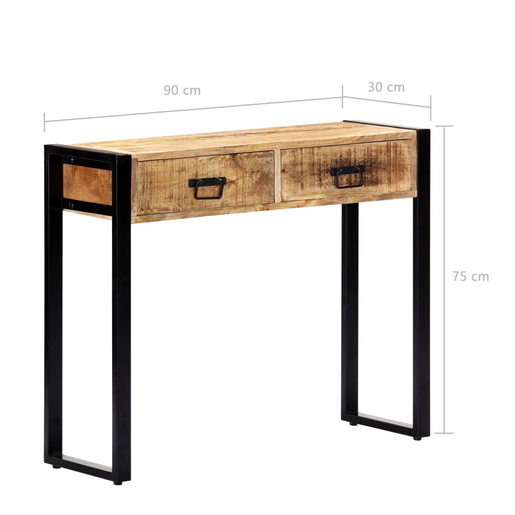 Avlastningsbord Konsollbord Tre 90x30x75 cm heltre mango