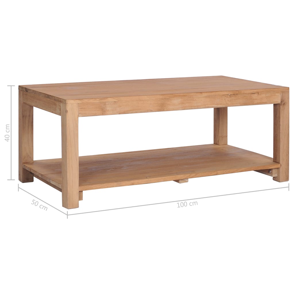Salongbord Sofabord Tre heltre 100x50x40 cm