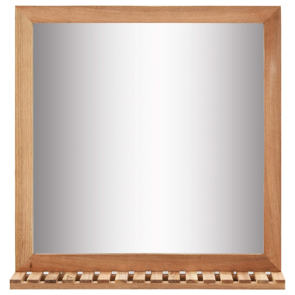 Baderomsspeil 60x12x62 cm heltre valnøtt