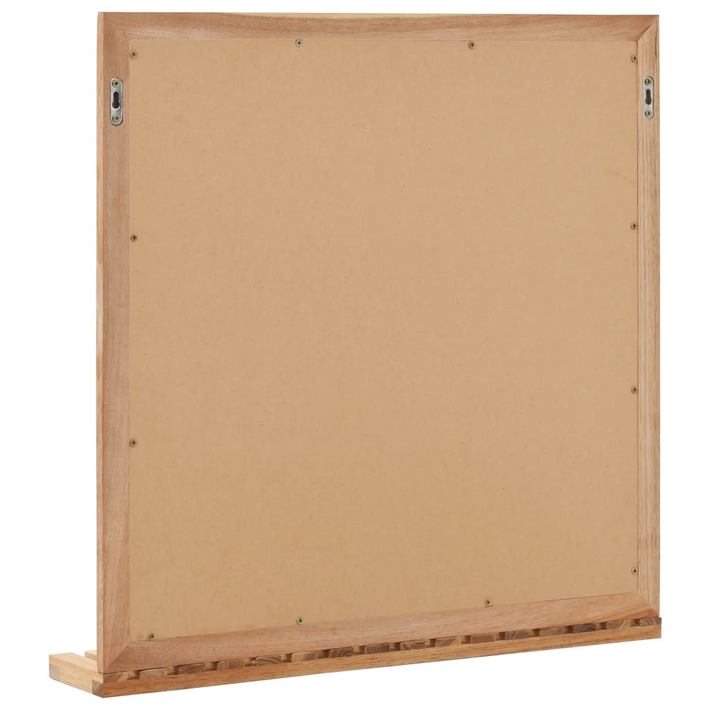 Baderomsspeil 60x12x62 cm heltre valnøtt
