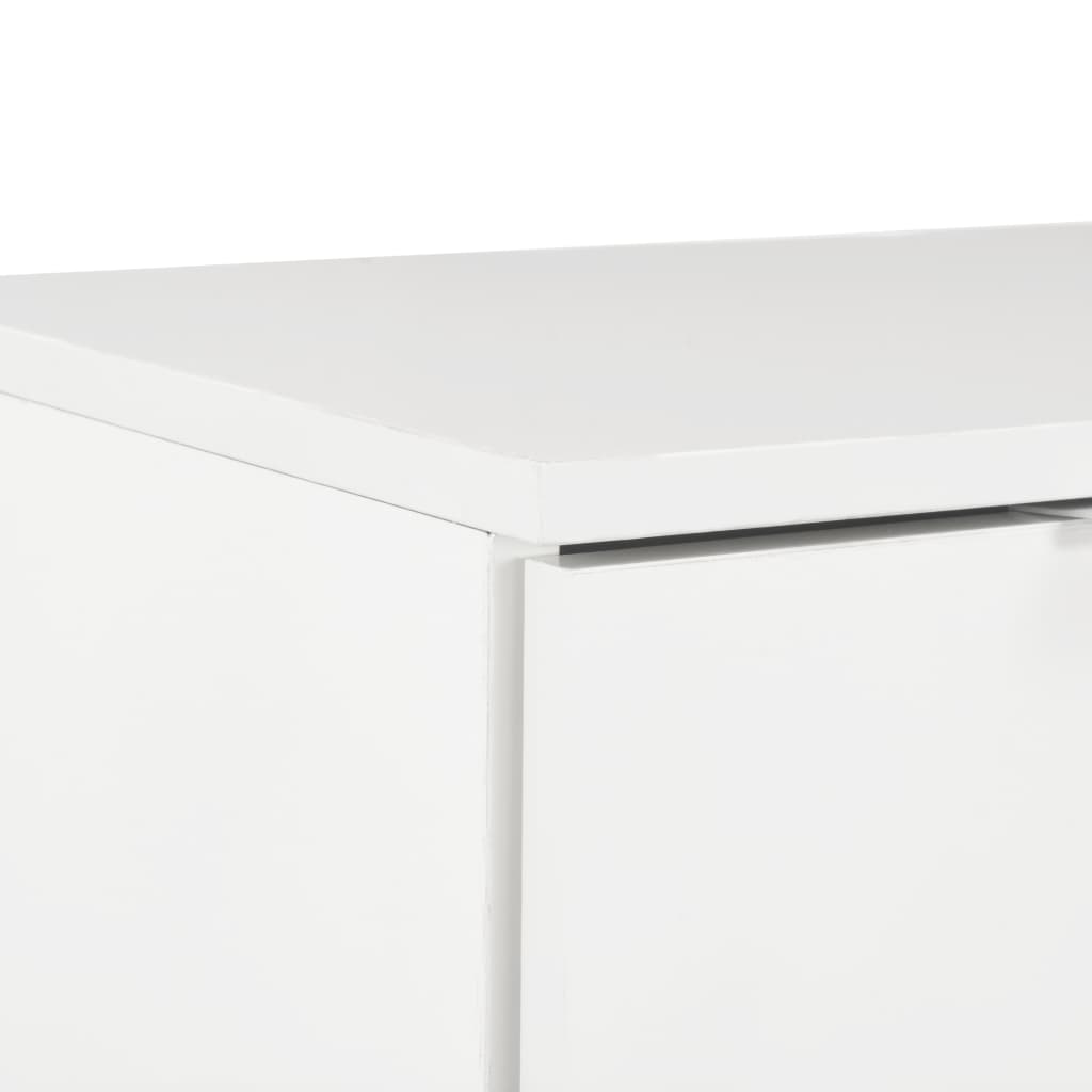 Skjenk Høyglans Hvit 71x35x80 cm