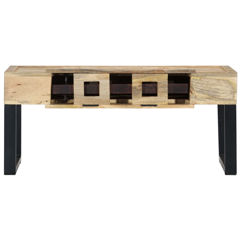 Salongbord Sofabord Tre Heltre Mango kassett-stil 100x52x45 cm