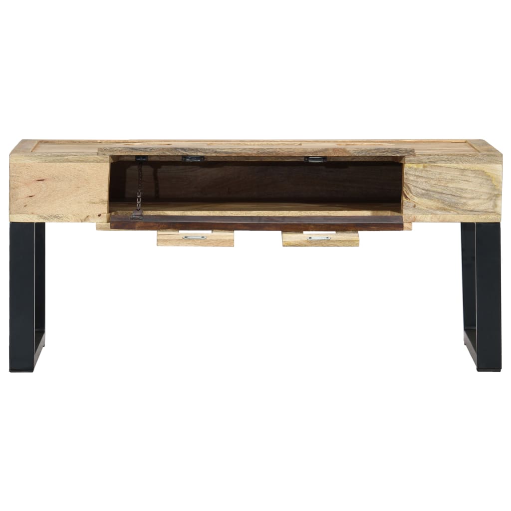 Salongbord Sofabord Tre Heltre Mango kassett-stil 100x52x45 cm