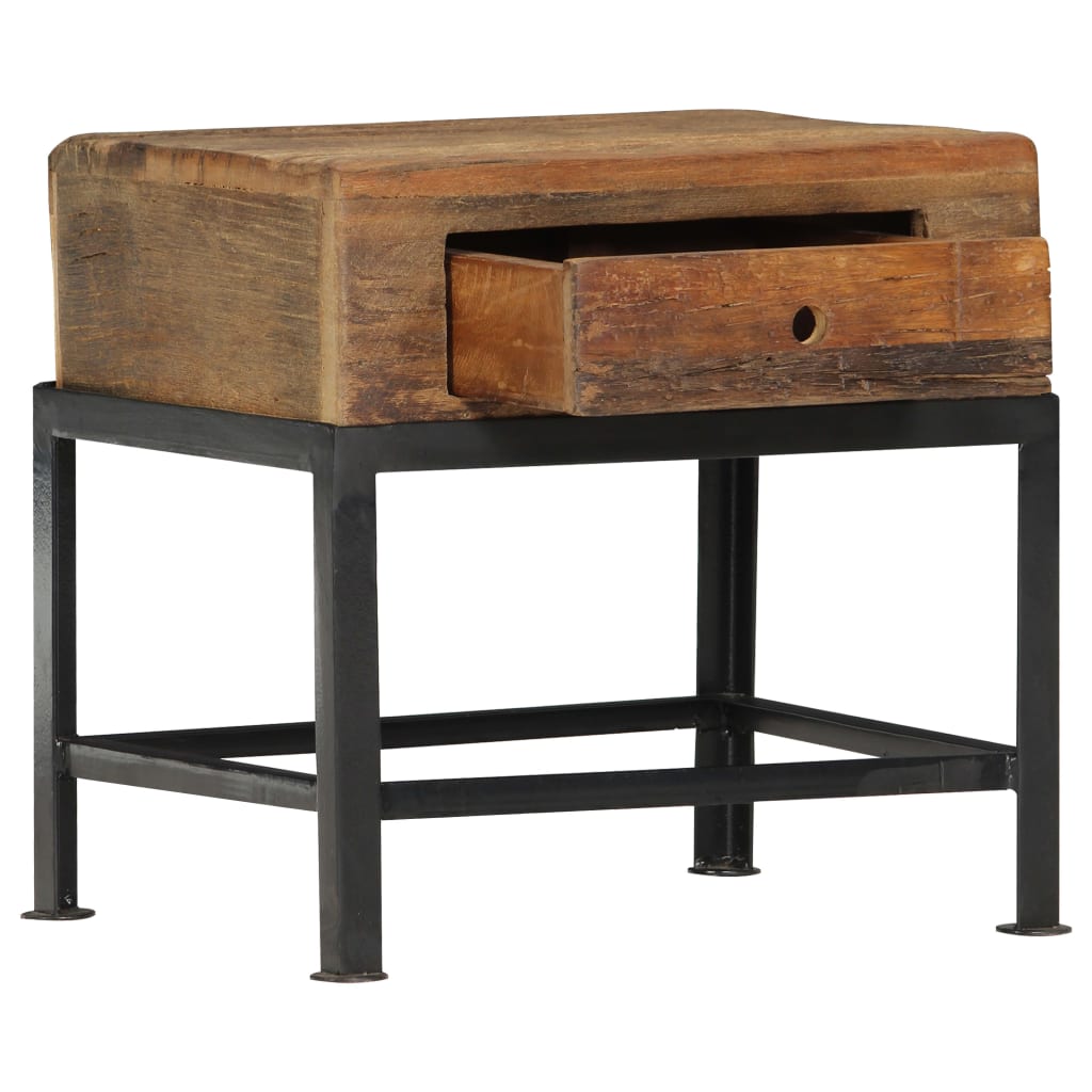 Nattbord Sengbord Tre Gjenvunnet Heltre 40x35x40 cm