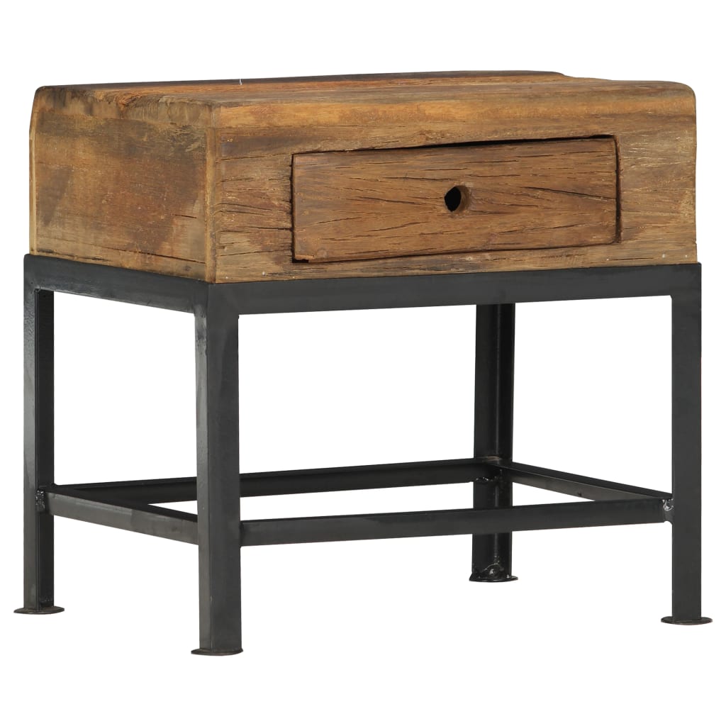 Nattbord Sengbord Tre Gjenvunnet Heltre 40x35x40 cm