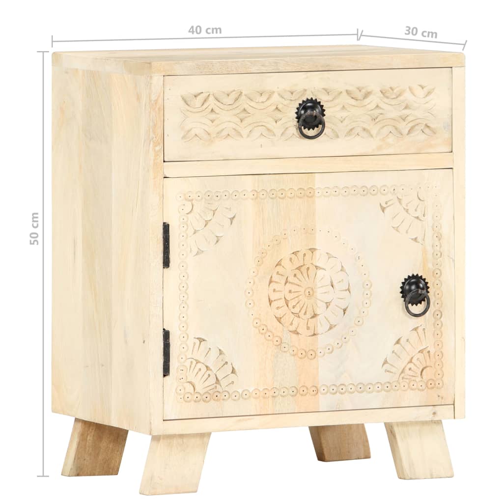Nattbord Sengbord Tre 40x30x50 cm heltre mango