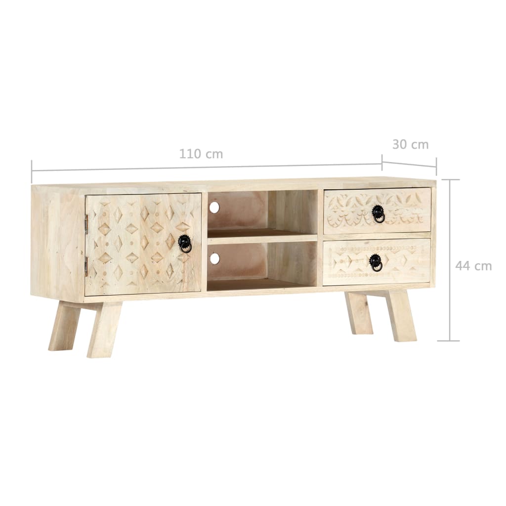 TV-Møbel Tre TV-benk 110x30x44 cm heltre mangotre