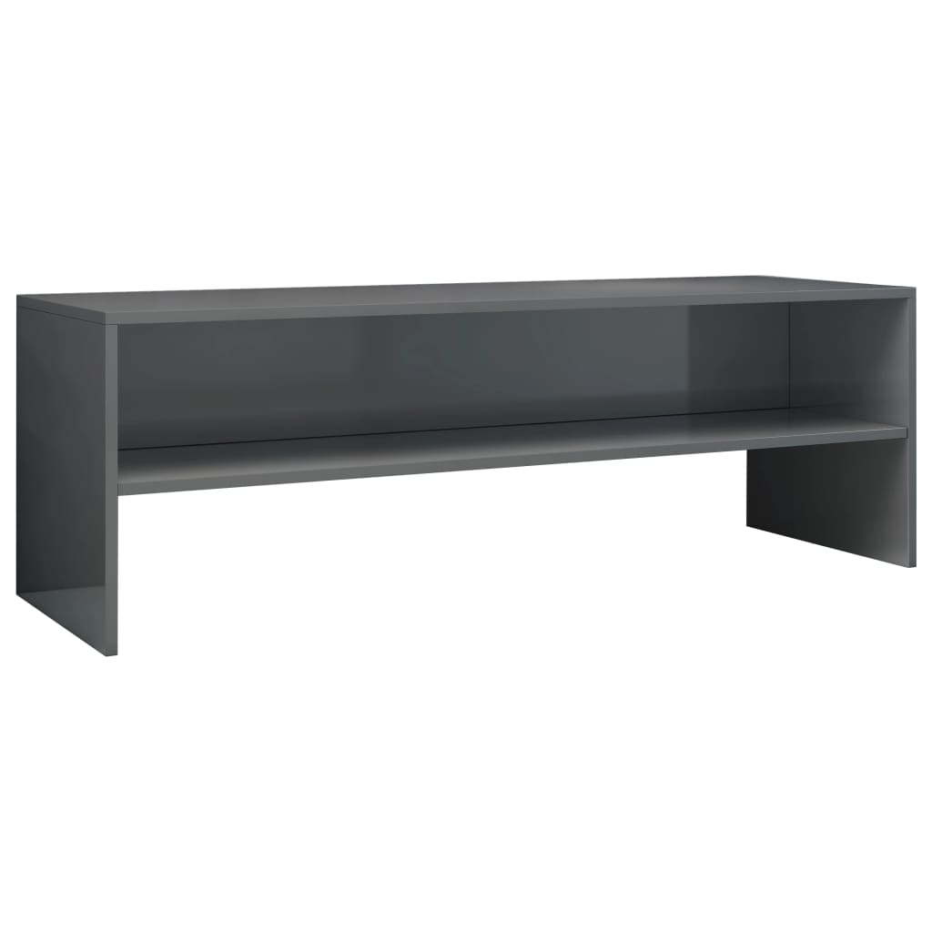 TV-Møbel Høyglans Grå Tv-benk 120x40x40 cm
