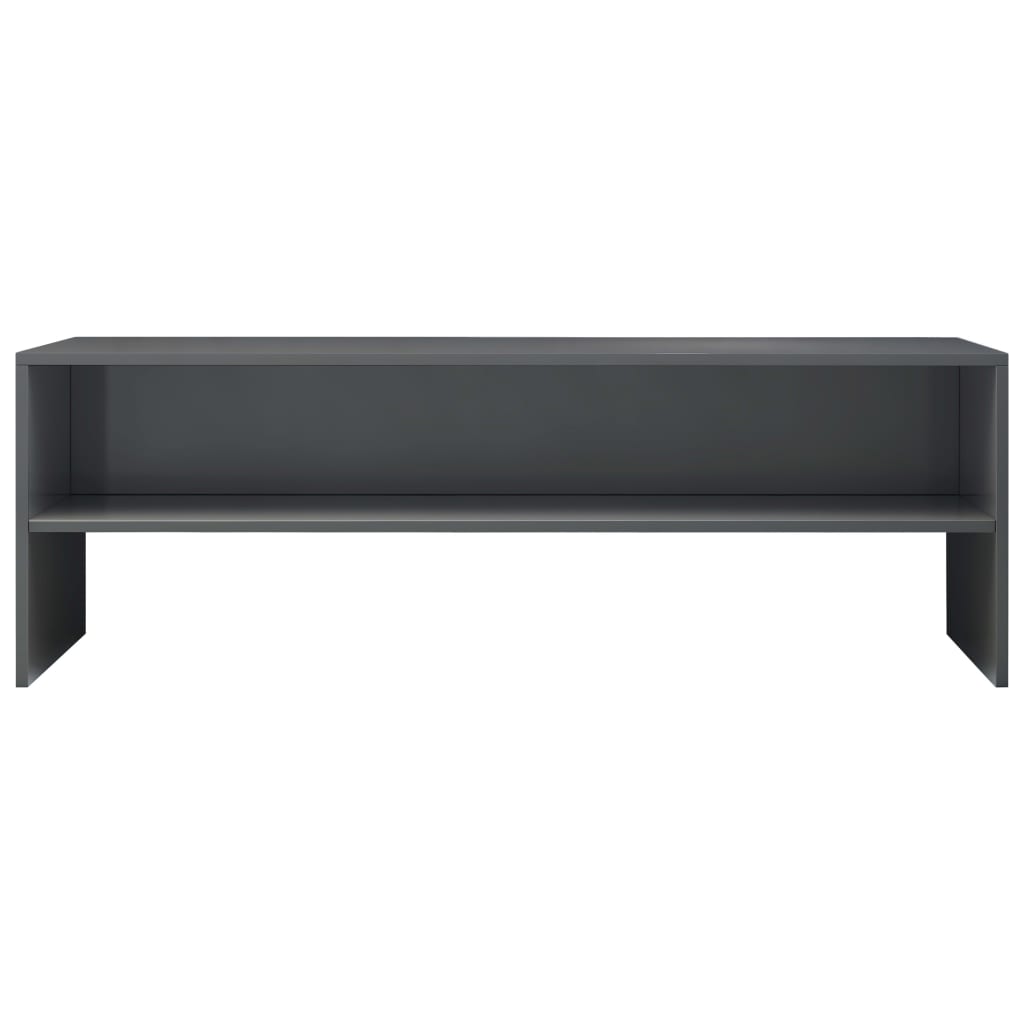 TV-Møbel Høyglans Grå Tv-benk 120x40x40 cm