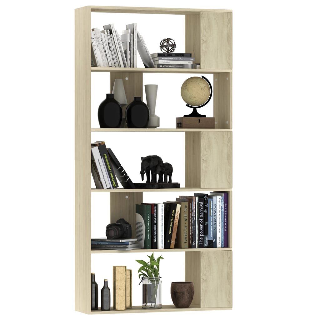 Bokhylle Sonoma Eik Romdeler 80x24x159 cm
