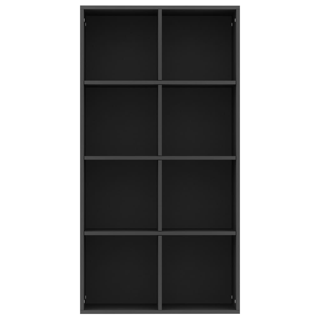 Bokhylle Svart 66x30x130 cm