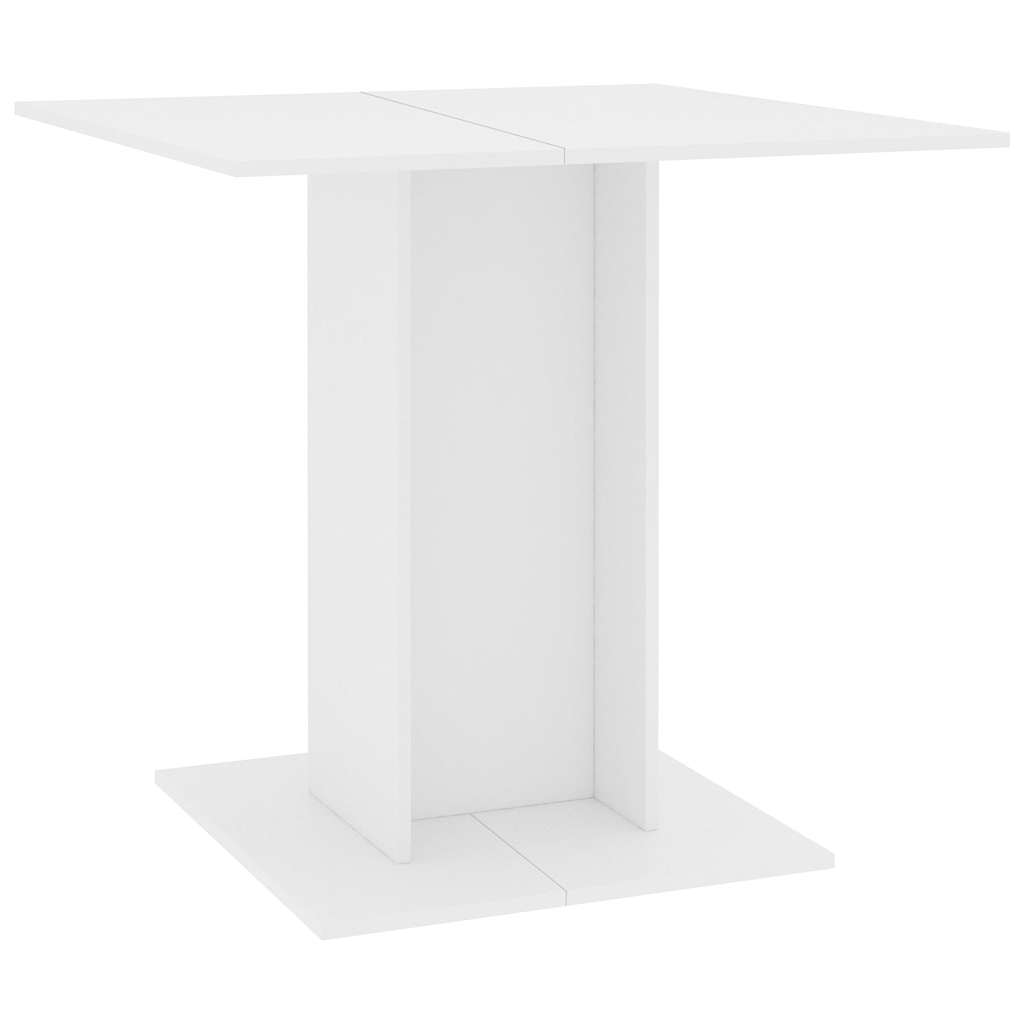 Spisebord Kjøkkenbord Hvit 80x80x75 cm