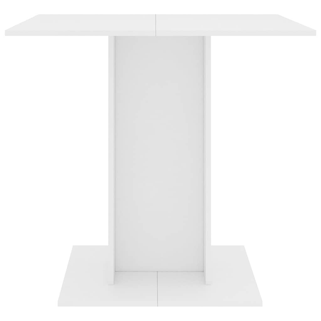 Spisebord Kjøkkenbord Hvit 80x80x75 cm