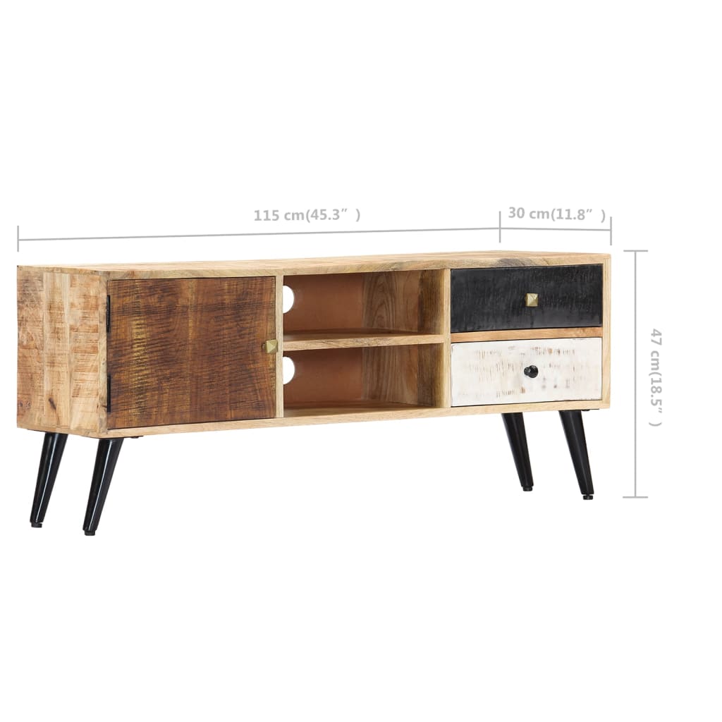 TV-Møbel Tre TV-benk heltre mango 115x30x47 cm