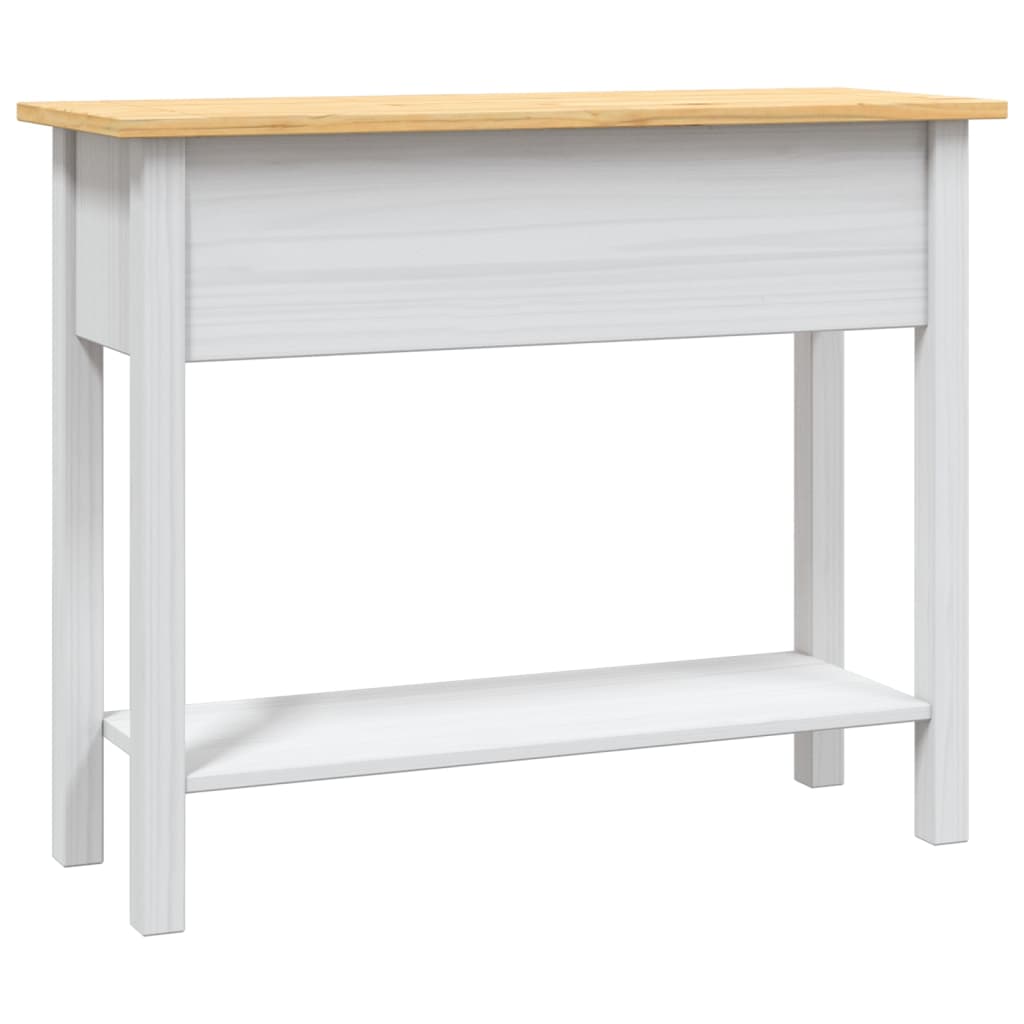 Avlastningsbord Konsollbord Hvit meksikansk Corona-stil furu 90x34,5x73 cm