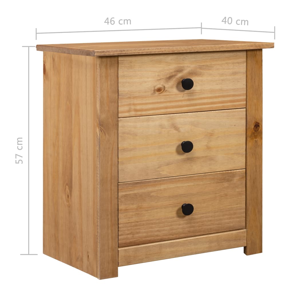 Nattbord Sengbord Tre 46x40x57 cm furu Panama Range