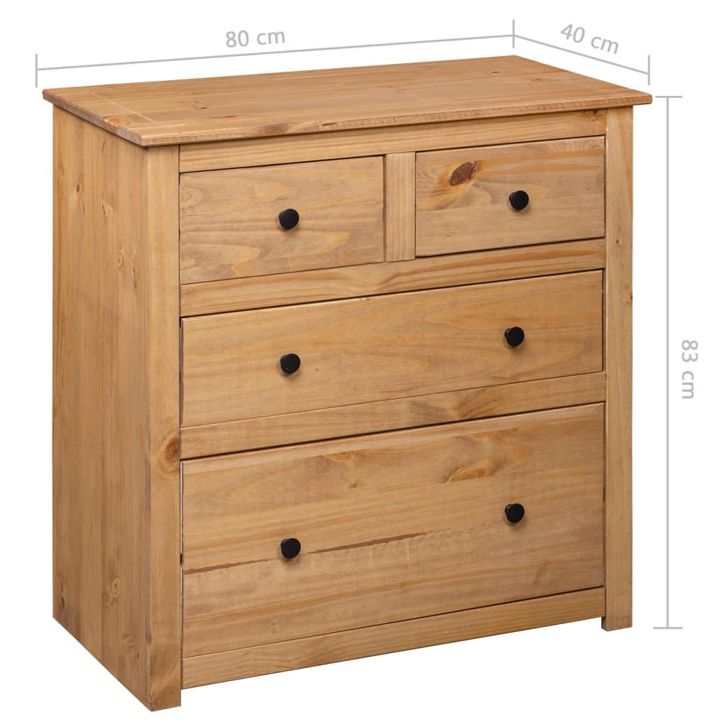 Skjenk Tre 80x40x83 cm furu Panama Range