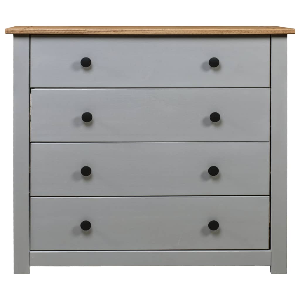 Skap grå 80x40x73 cm furu Panama Range