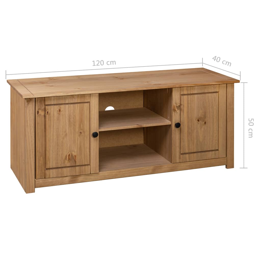 TV-Møbel Tre TV-benk heltre furu 120x40x50 cm Panama Range