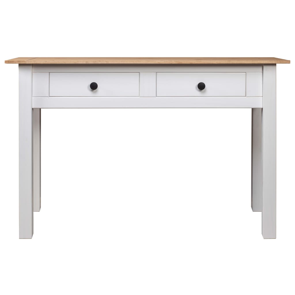 Avlastningsbord Konsollbord Hvit 110x40x72 cm heltre furu Panama Range