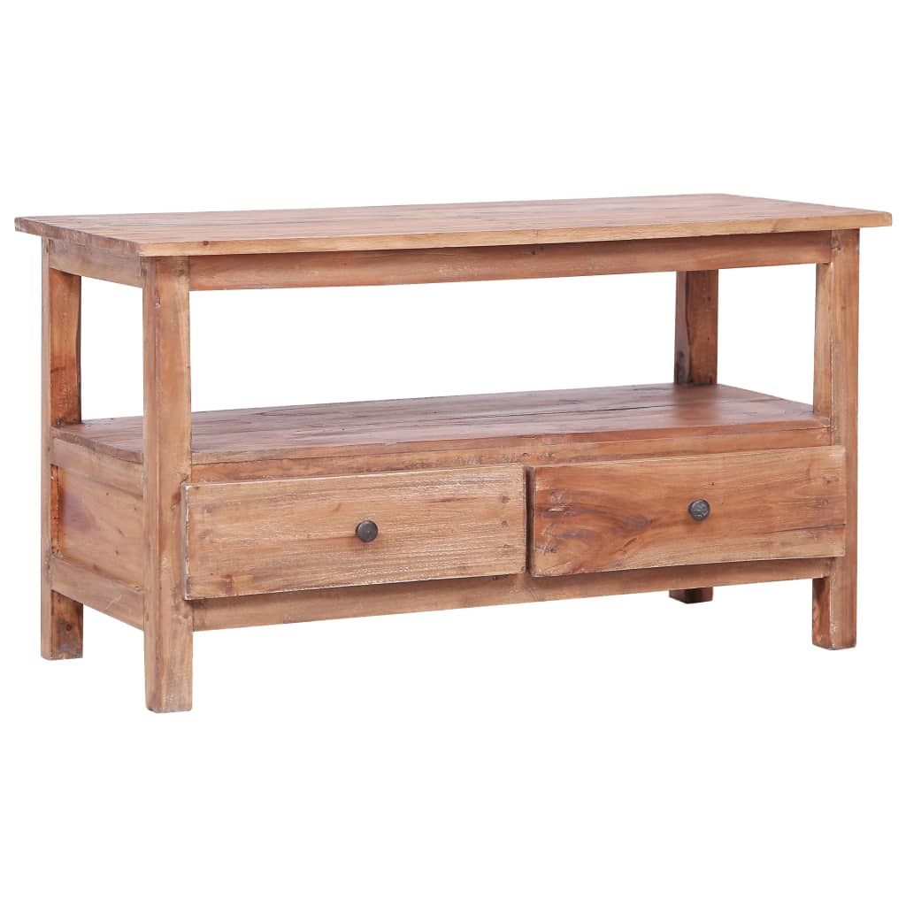 TV-Møbel Tre TV-benk 90x40x50 cm gjenvunnet heltre