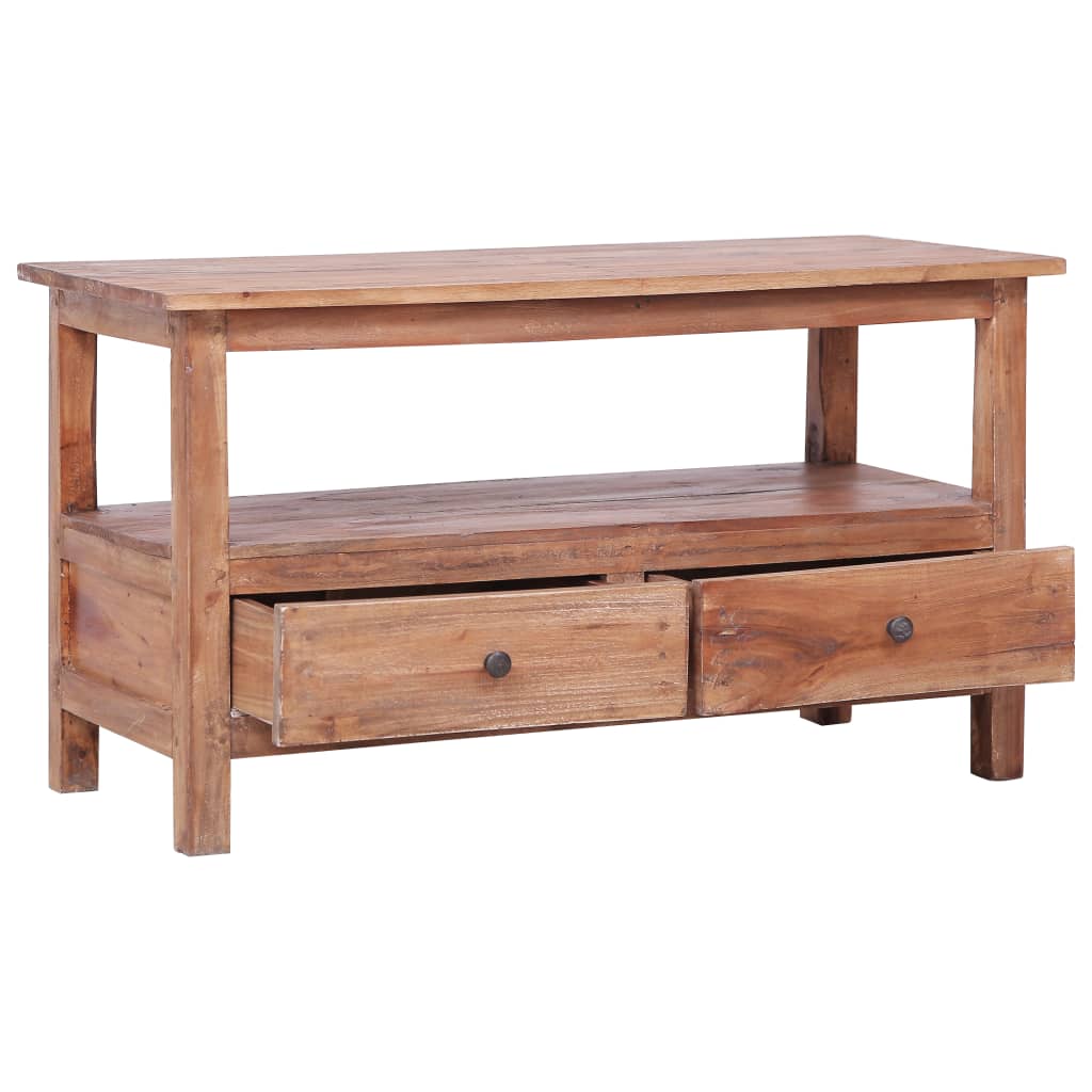 TV-Møbel Tre TV-benk 90x40x50 cm gjenvunnet heltre