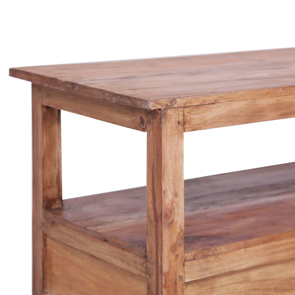 TV-Møbel Tre TV-benk 90x40x50 cm gjenvunnet heltre