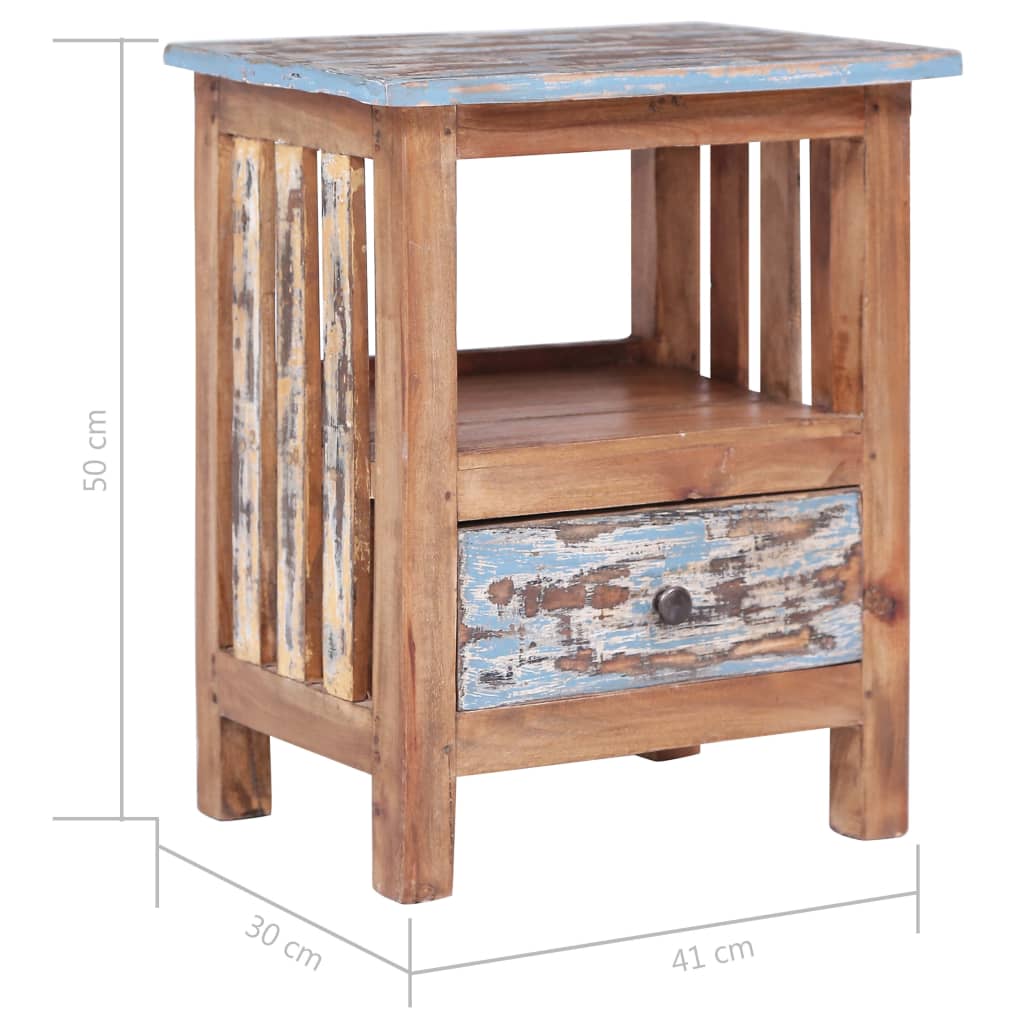 Nattbord Sengbord Tre heltre mahogni 41x30x50 cm