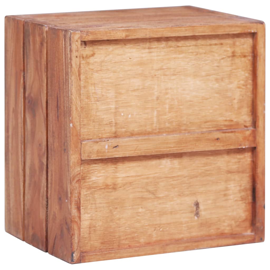 Nattbord Sengbord Tre heltre mahogni med 3 skuffer 35x25x35 cm