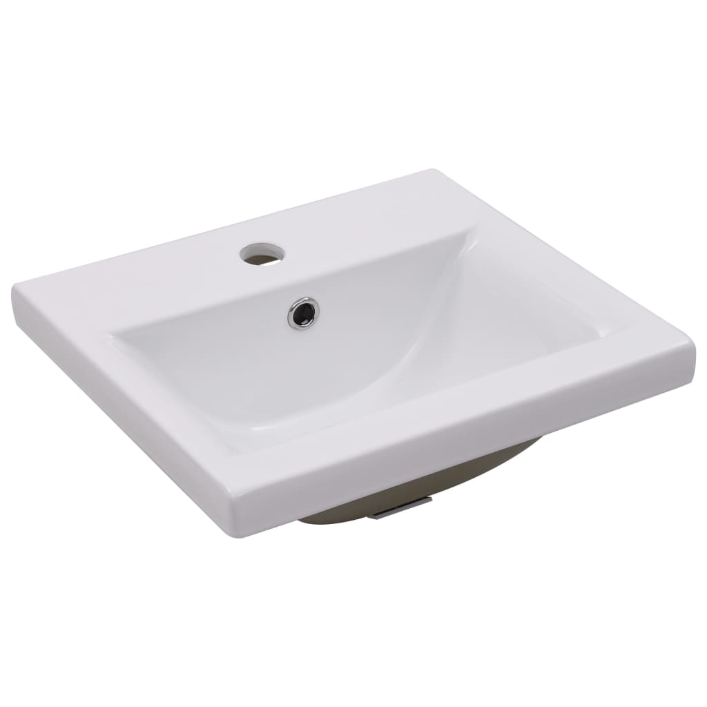 Baderomservant Innebygd 42x39x18 cm keramisk hvit